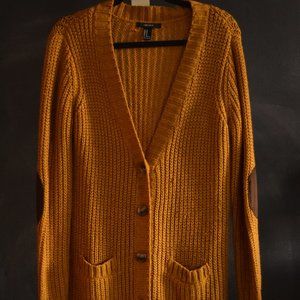 Forever 21 elbow patch cardigan